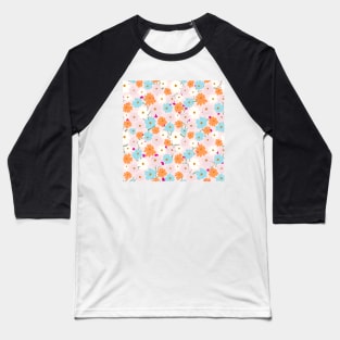 Flower pattern Baseball T-Shirt